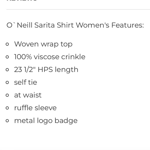 🌷O’Neill Summer Peplum Wrap Top Super Cute - Picture 8 of 8